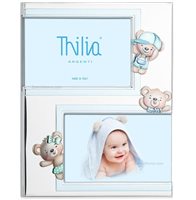 Cornice Thilia Bambino in Argento 453316 DOPPIA CORNICE - 453316 DOPPIA CORNICE